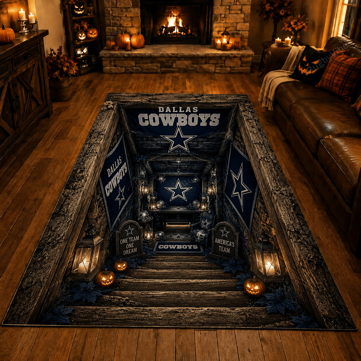 Premium NFL x DAL Halloween Rug