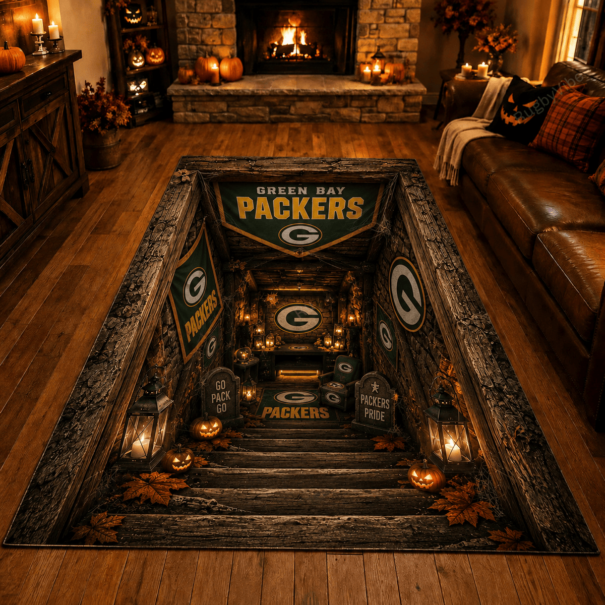 Premium NFL x GB Halloween Rug
