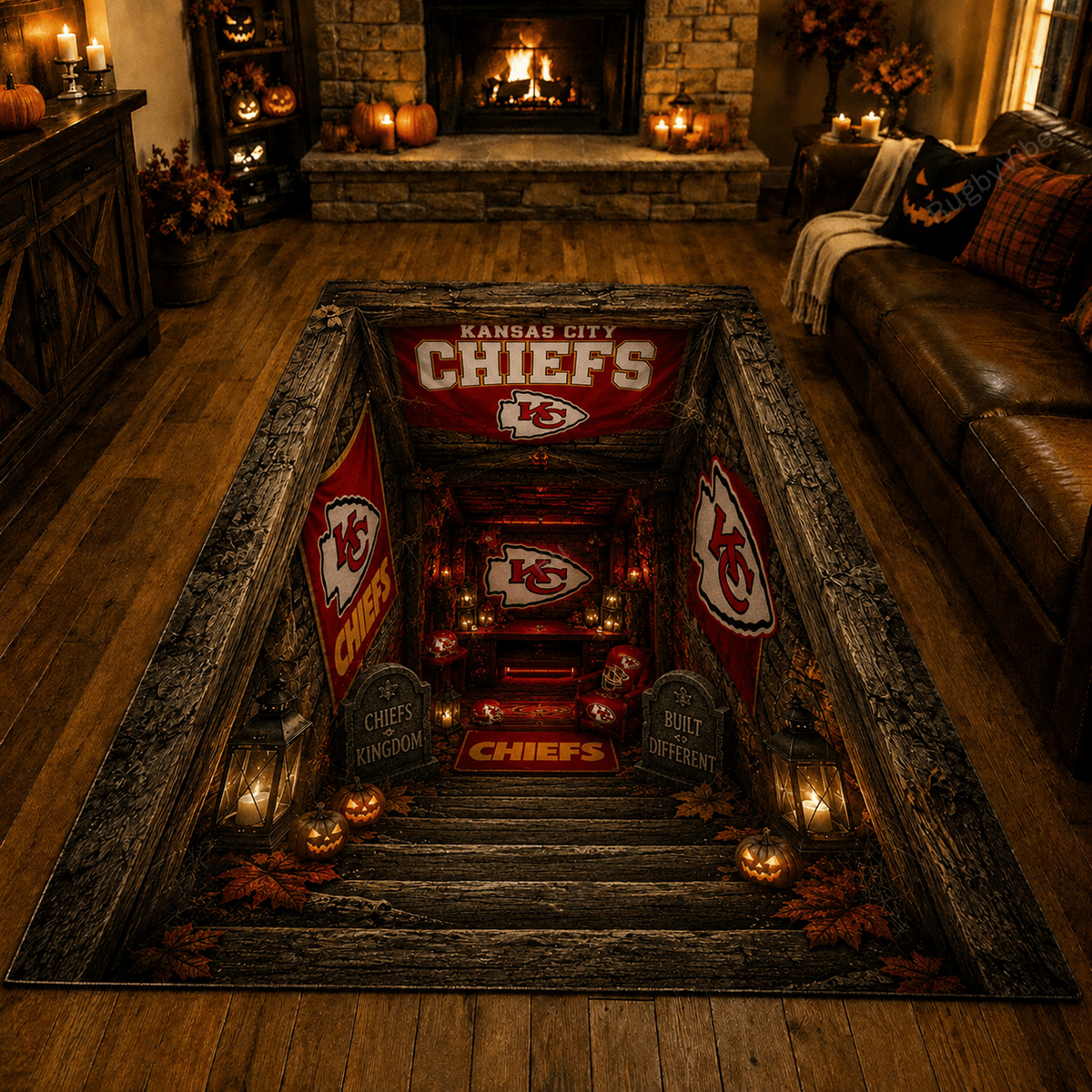 Premium NFL x KCC Halloween Rug