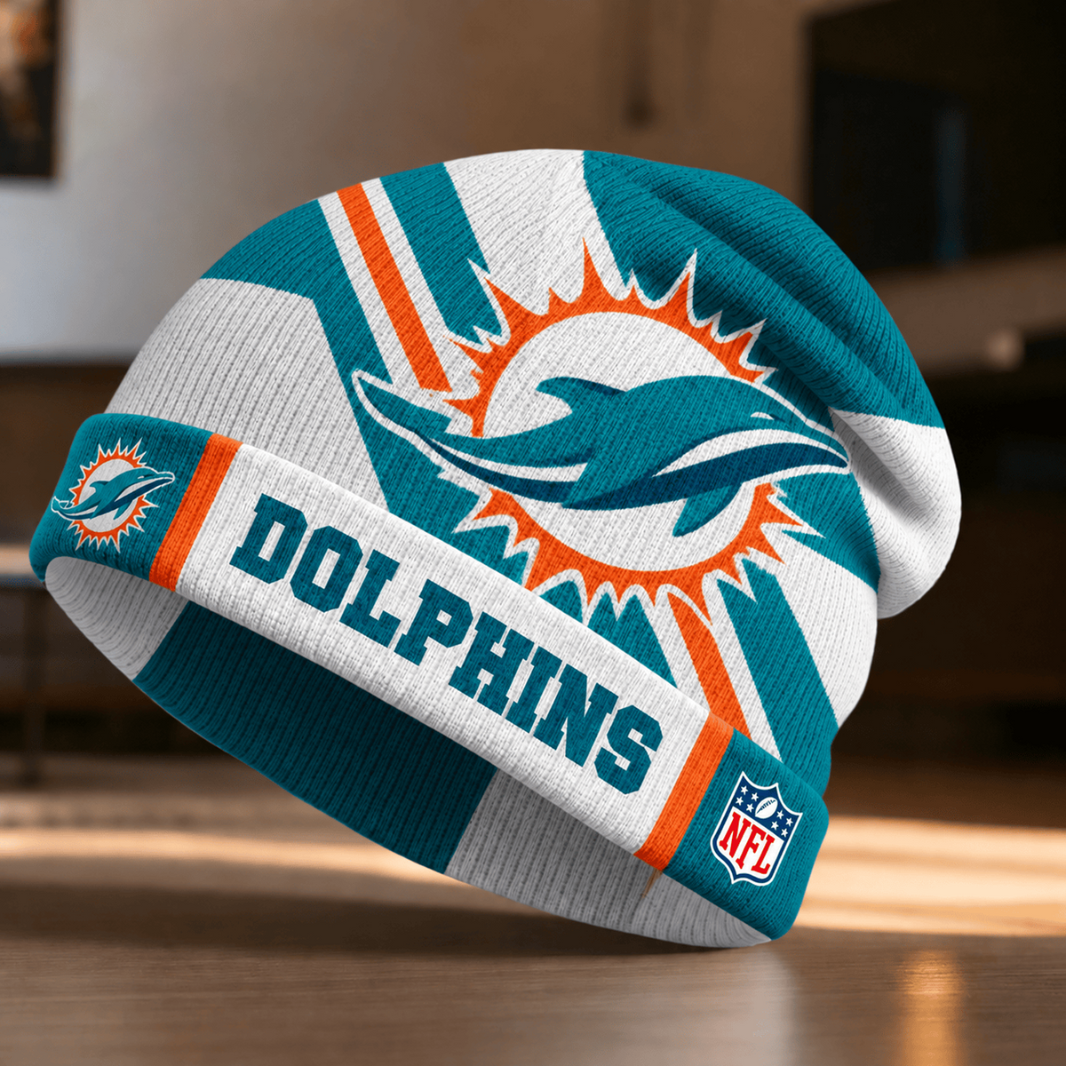 Premium NFL x MIA Cold Snap Statement Beanie Hat