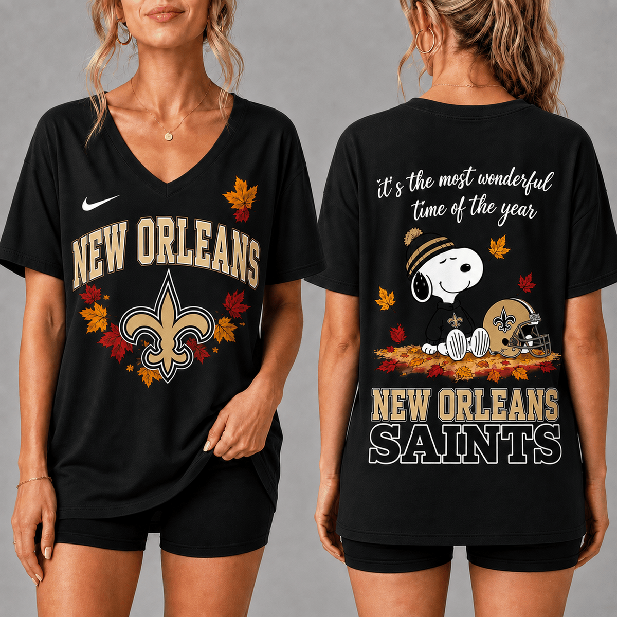 Premium NFL x NO Fall Football Season Comfort V-neck