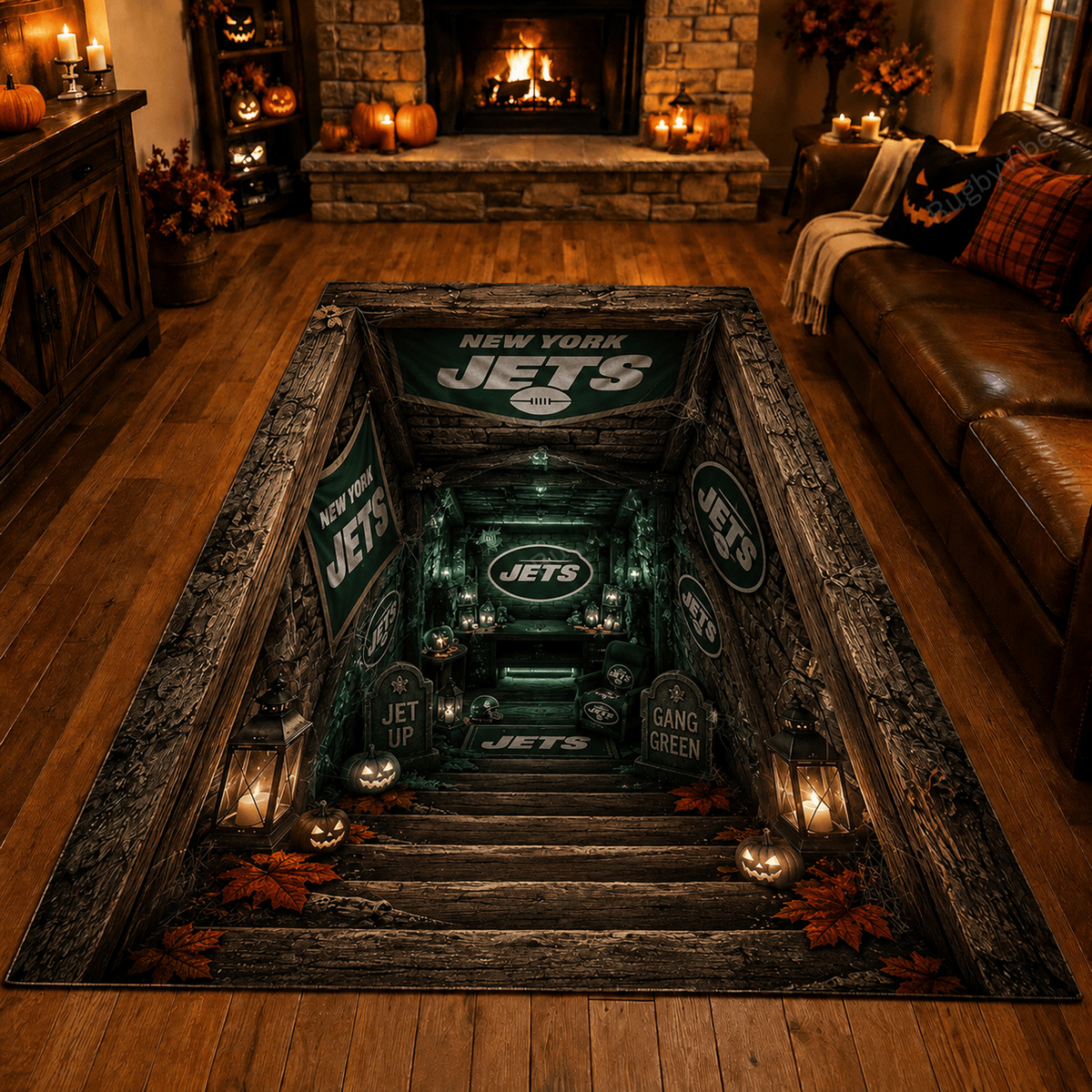 Premium NFL x NYJ Halloween Rug