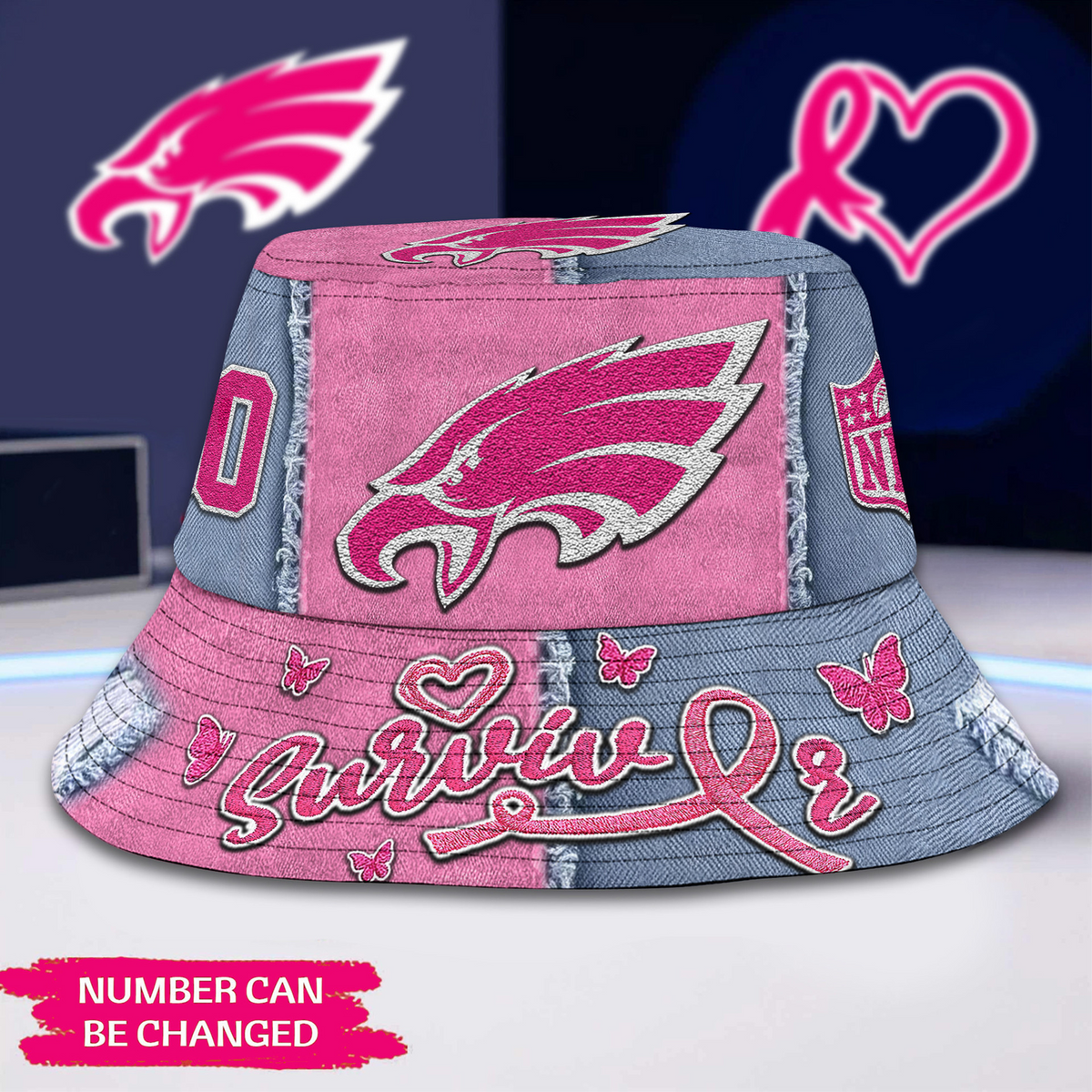 Premium NFL x PHI Cancer Survivor Bucket Hat