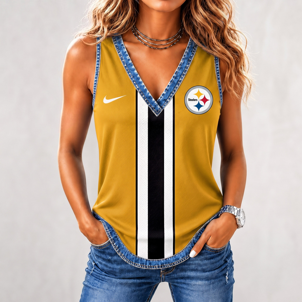 Premium NFL x PIT Game Day Sleeveless Top Shirt
