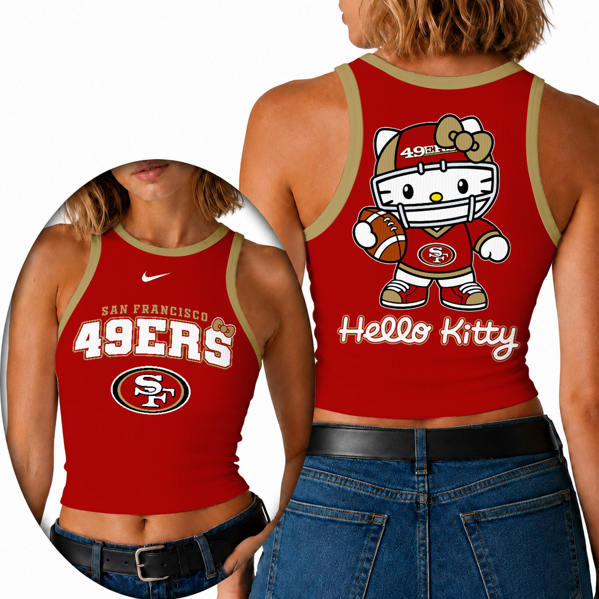 Premium NFL x SF Hello Kitty Tank Top