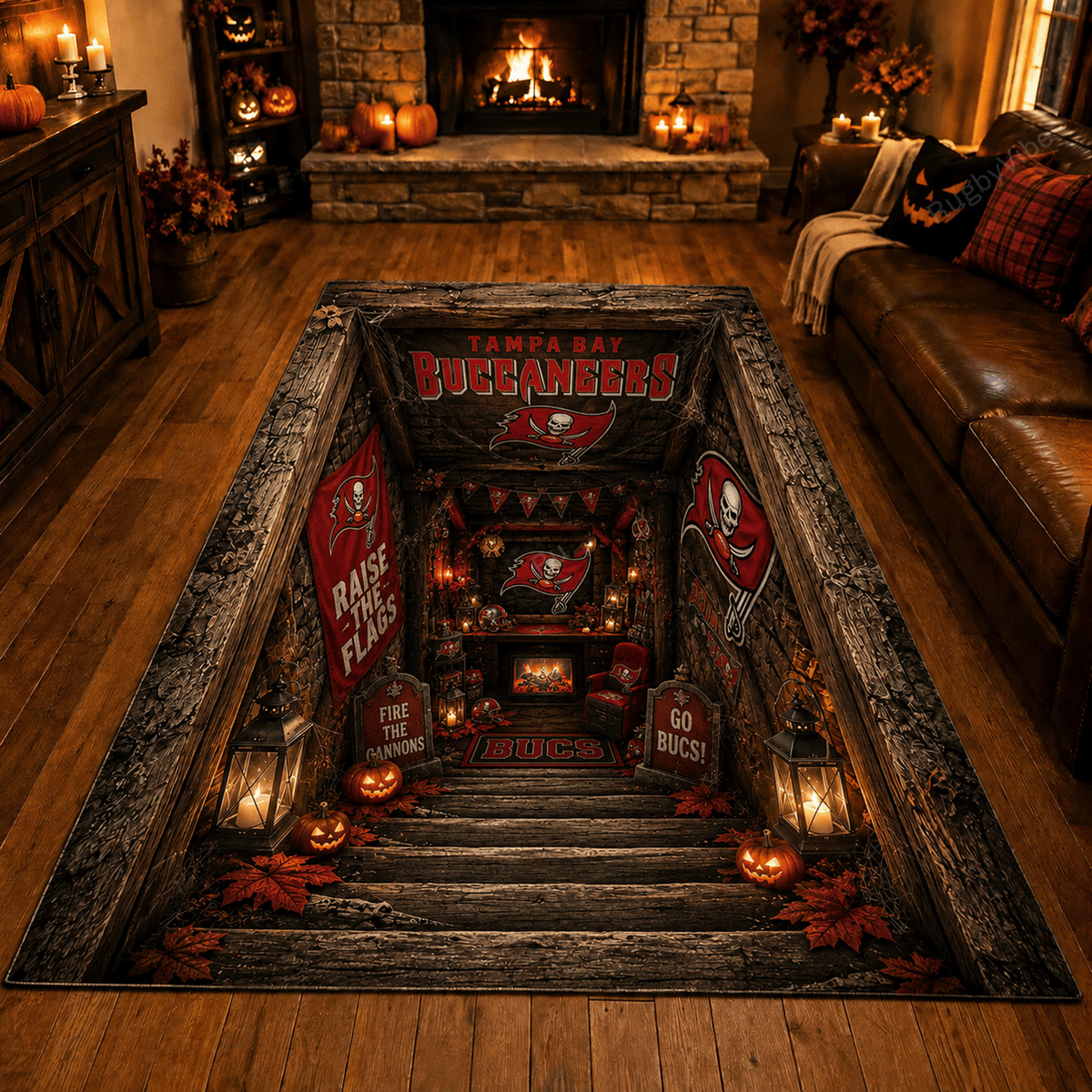 Premium NFL x TB Halloween Rug