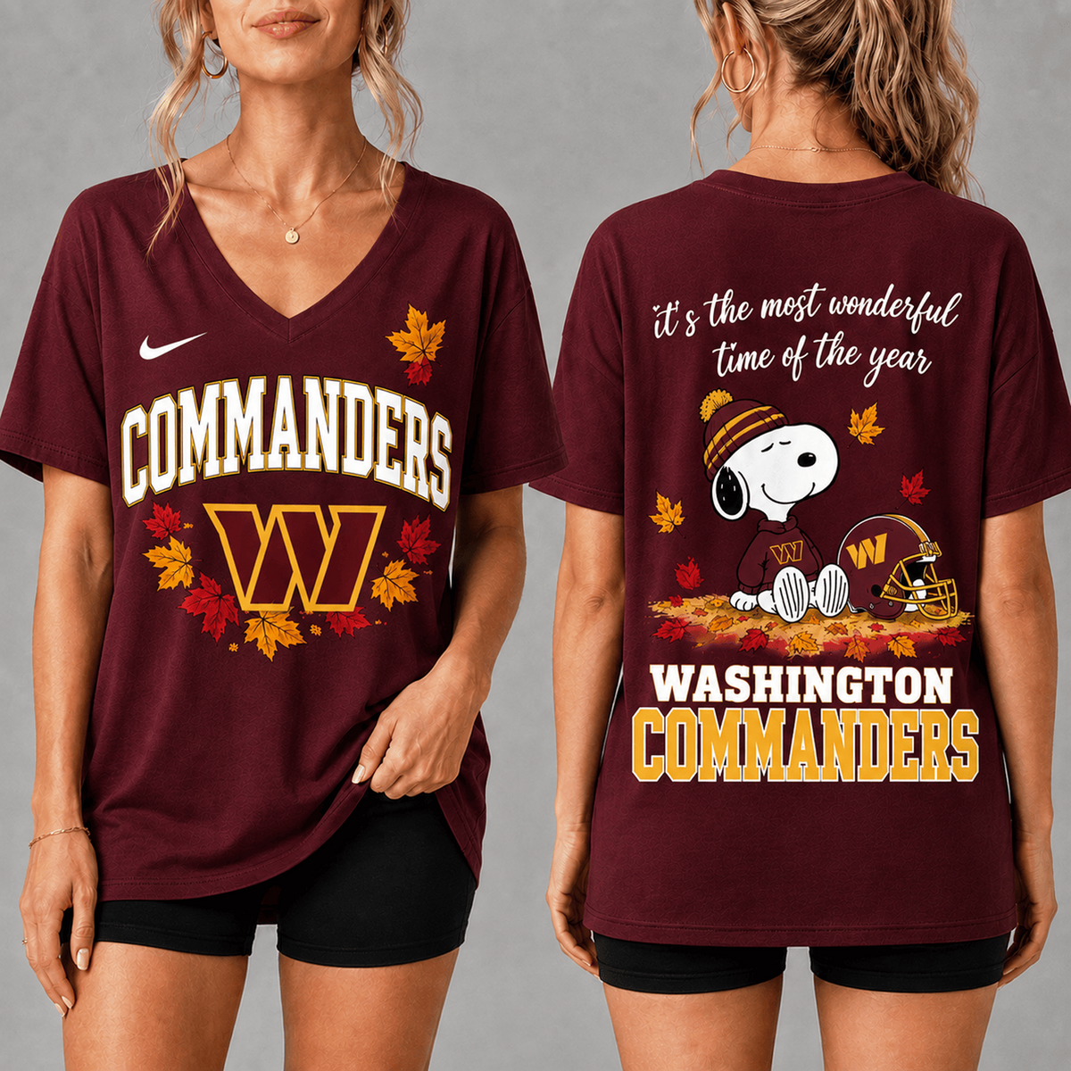 Premium NFL x WAS Fall Football Season Comfort V-neck