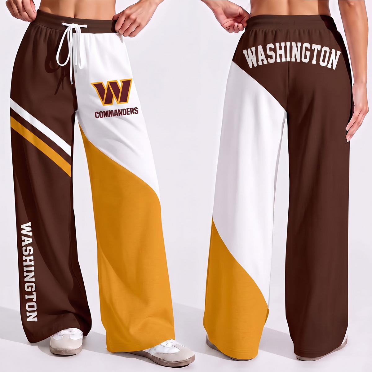 Premium NFL x WAS Game Day Color Block Wide Leg Pants