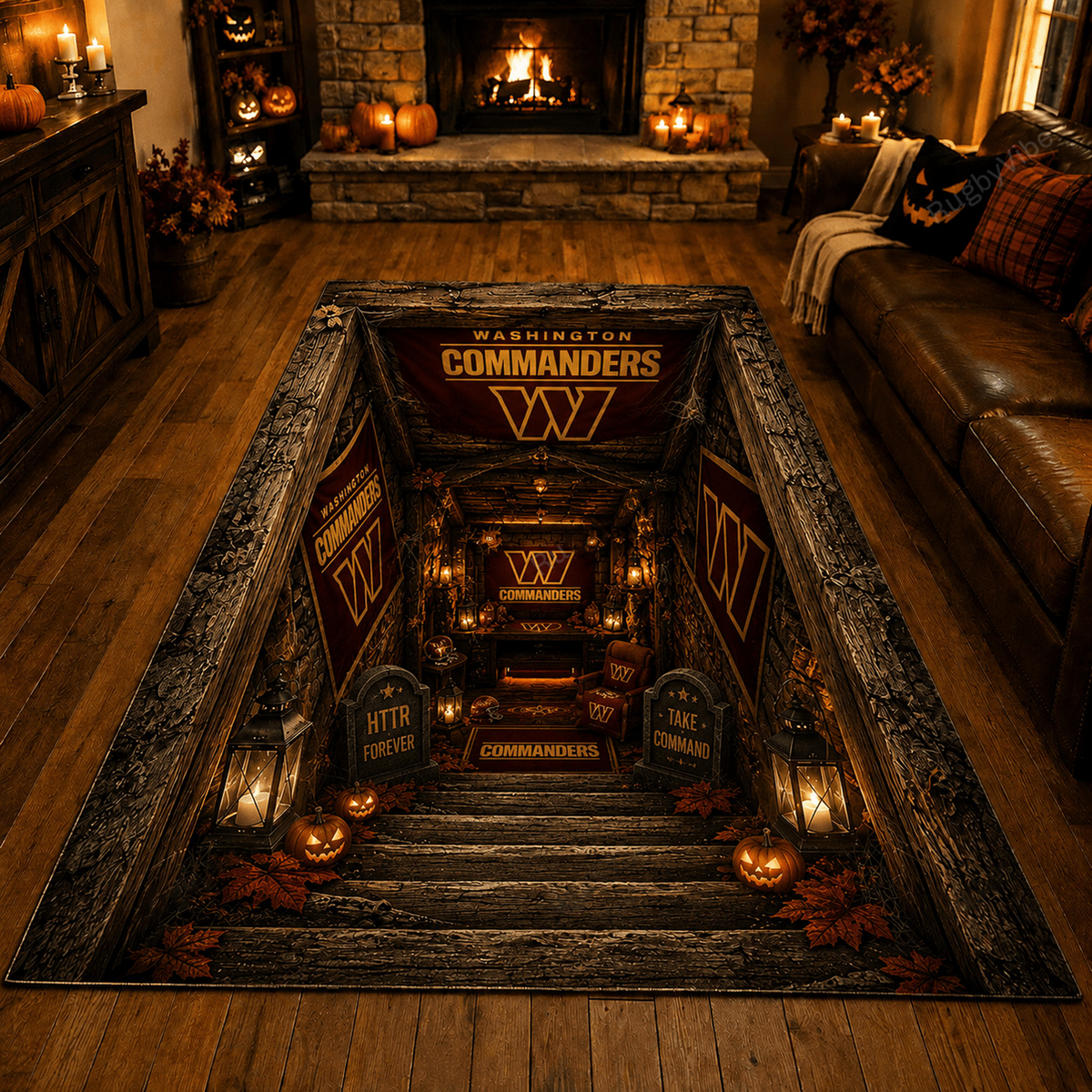 Premium NFL x WAS Halloween Rug