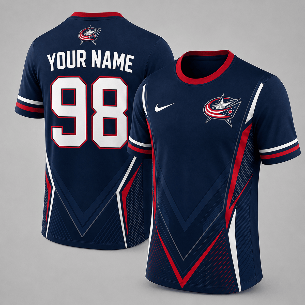 Premium NHL x CBJ Personalized Game Day Fan Top T-Shirt
