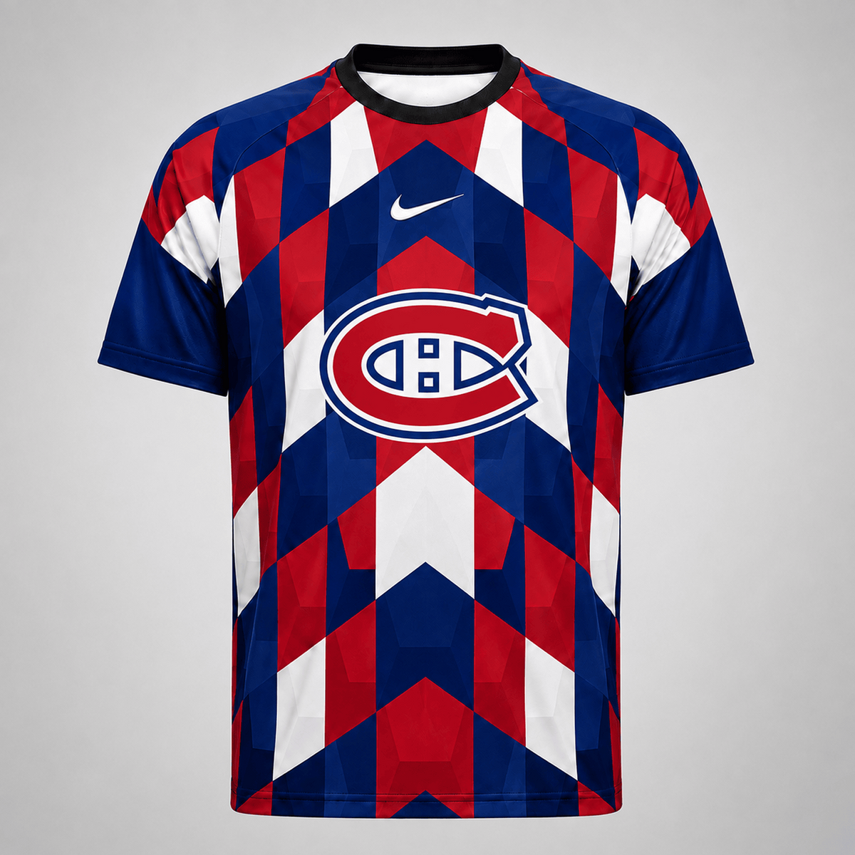Premium NHL x MC Vintage Diamond Grid Hockey T-Shirt