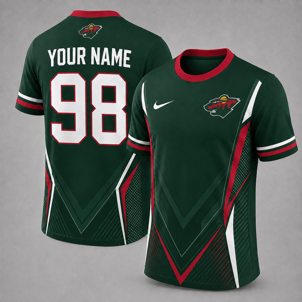 Premium NHL x MIN Personalized Game Day Fan Top T-Shirt