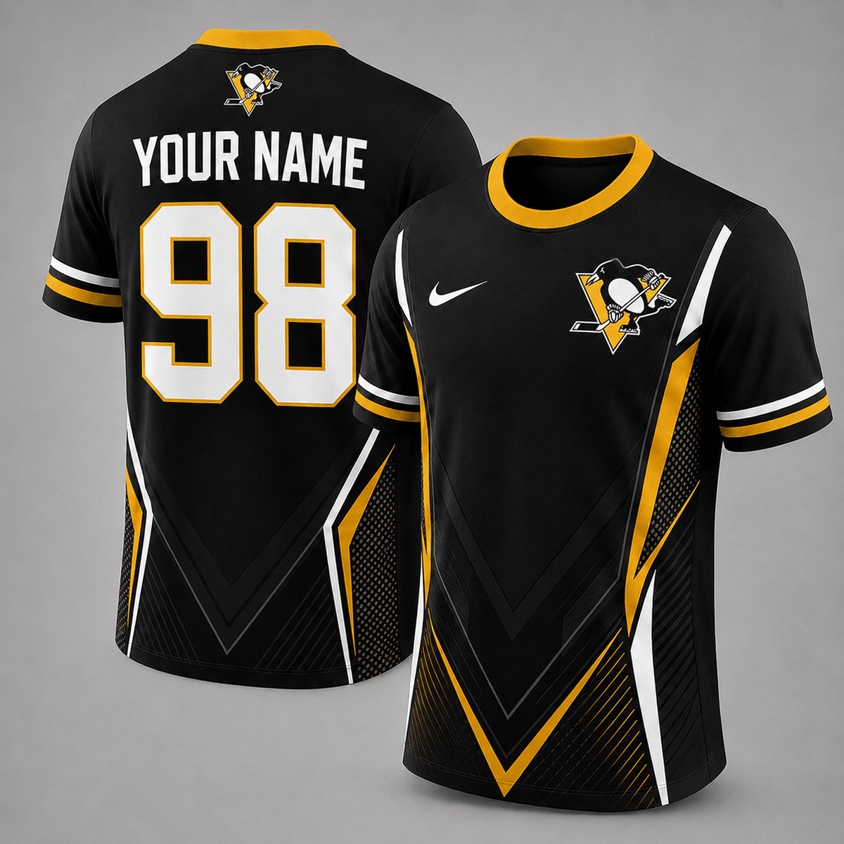 Premium NHL x PIT Personalized Game Day Fan Top T-Shirt