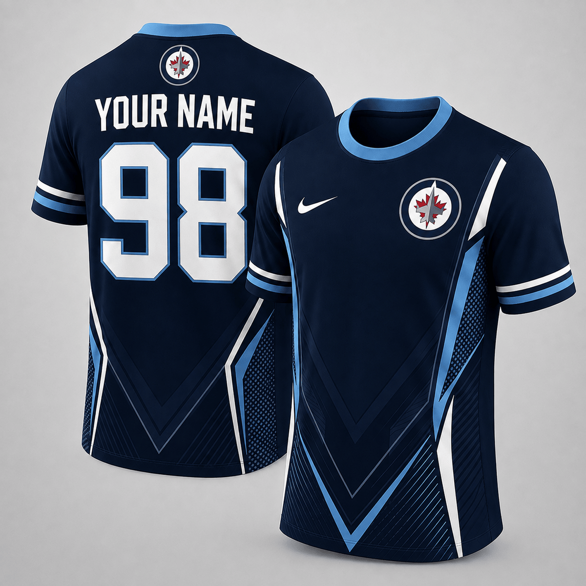 Premium NHL x WPG Personalized Game Day Fan Top T-Shirt