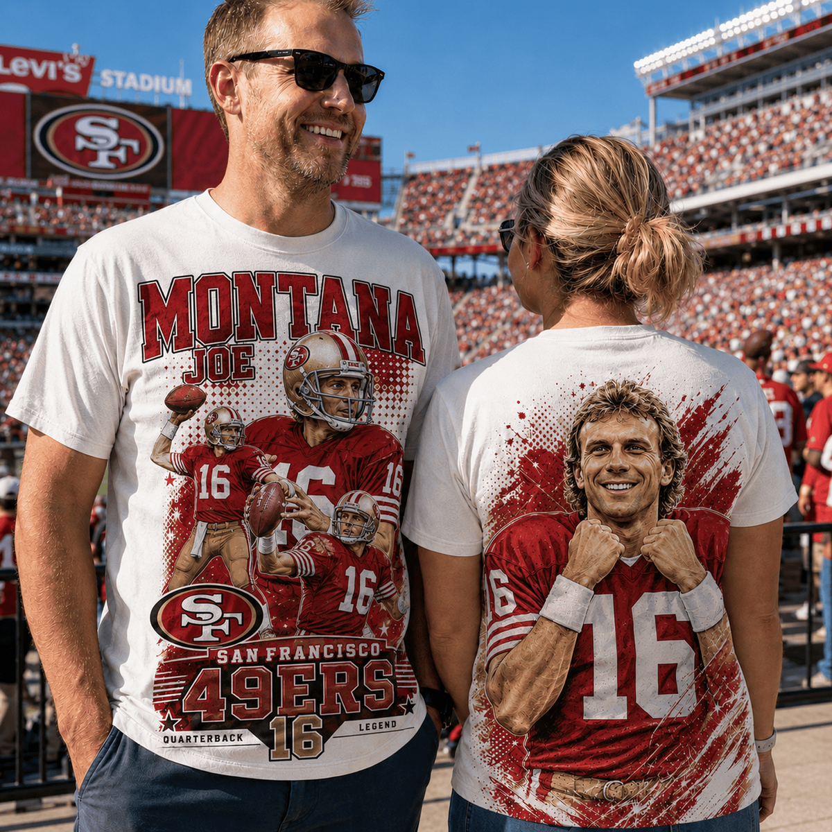 SF x NFL Premium Football Player Graphic Shirt