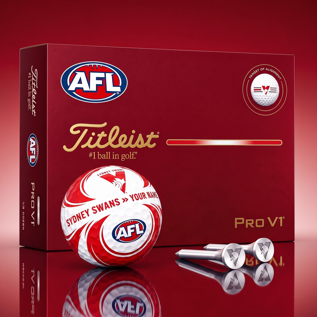 SIGNATURE AFL X SS DELUXE PERSONALIZED GOLF BALL LIMITED EDITION V3
