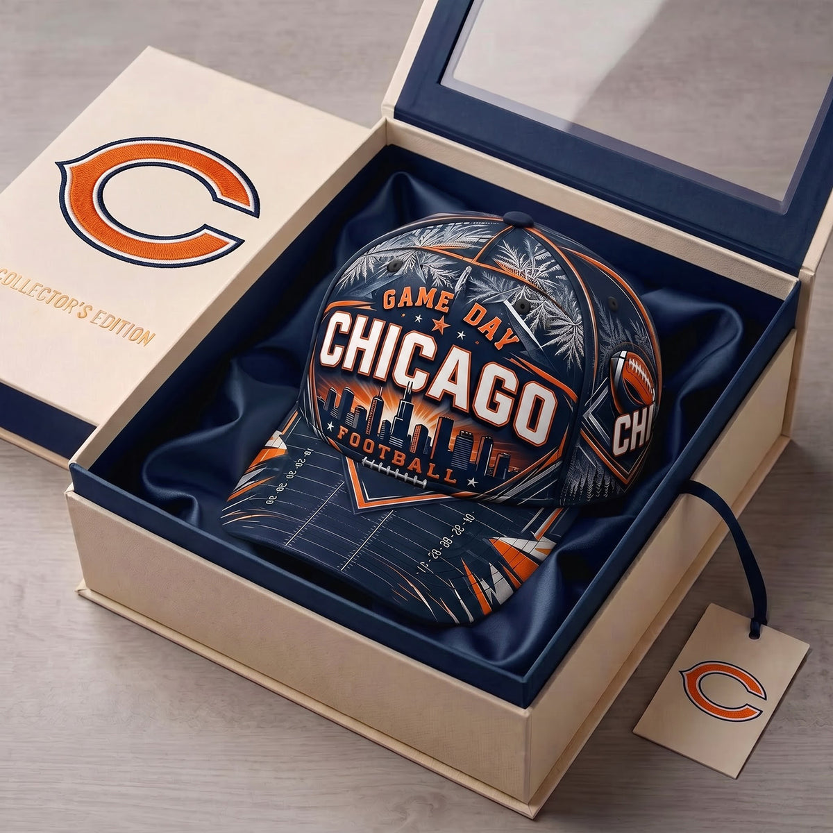 SIGNATURE NFL X CHI DELUXE FOOTBALL HAT LIMITED EDITION