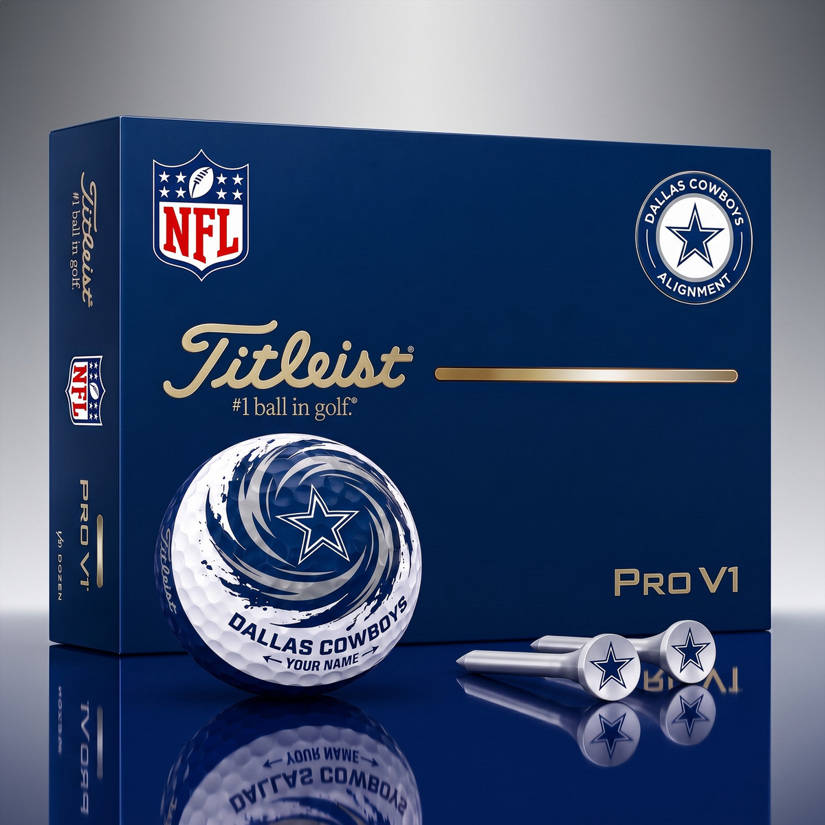 SIGNATURE NFL X DC DELUXE PERSONALIZED GOLF BALL LIMITED EDITION V03