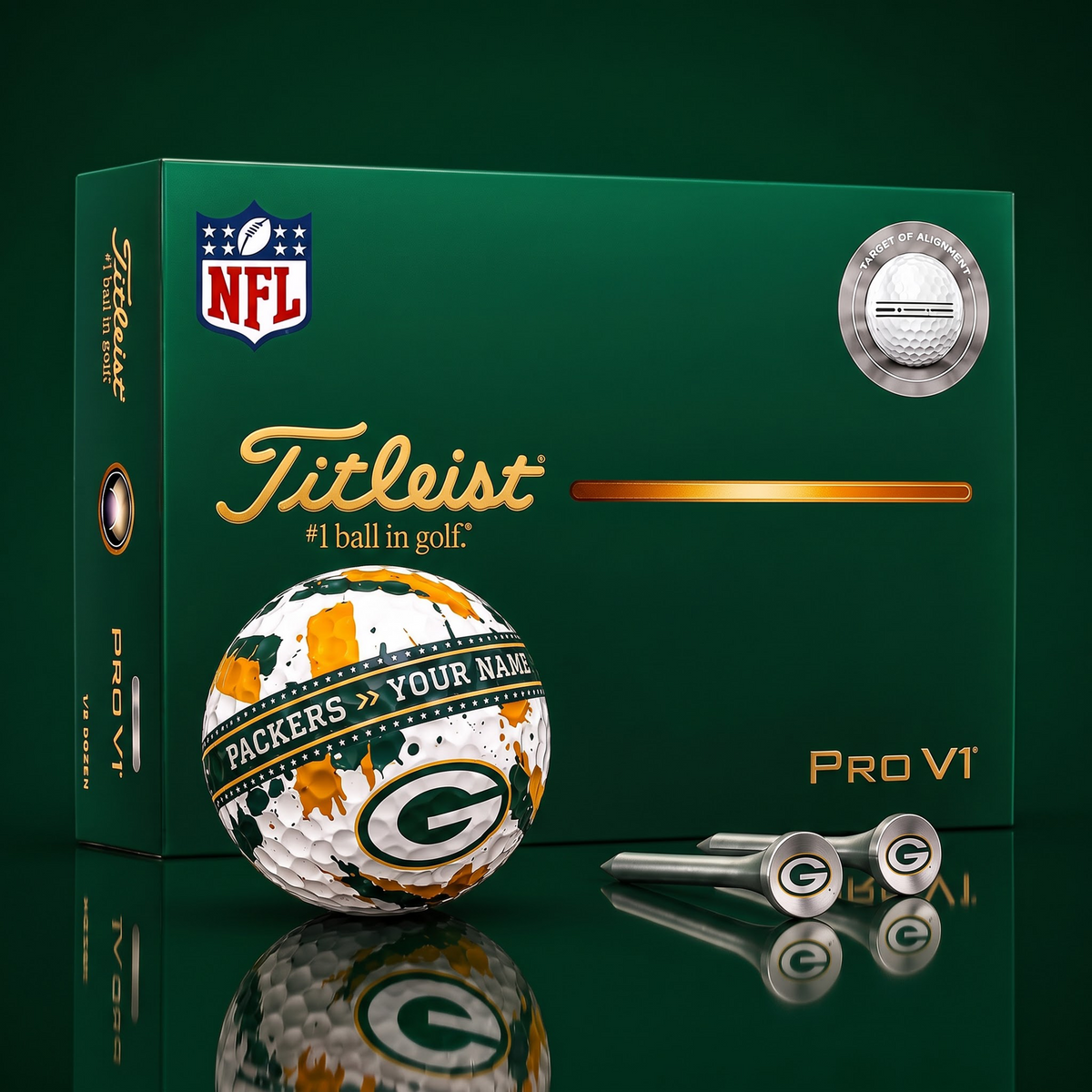 SIGNATURE NFL X GBP DELUXE PERSONALIZED GOLF BALL LIMITED EDITION