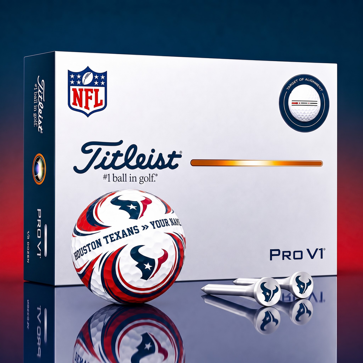 SIGNATURE NFL X HT DELUXE PERSONALIZED GOLF BALL SET LIMITED EDITION V3