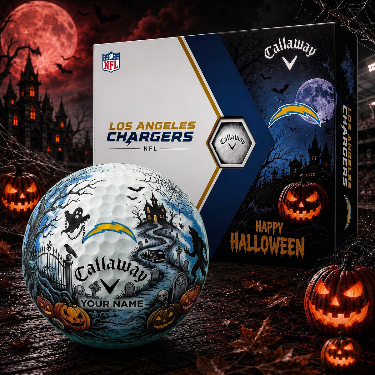 SIGNATURE NFL X LAC PERSONALIZED HALLOWEEN HAUNTED GOLF BALL – LIMITED EDITION