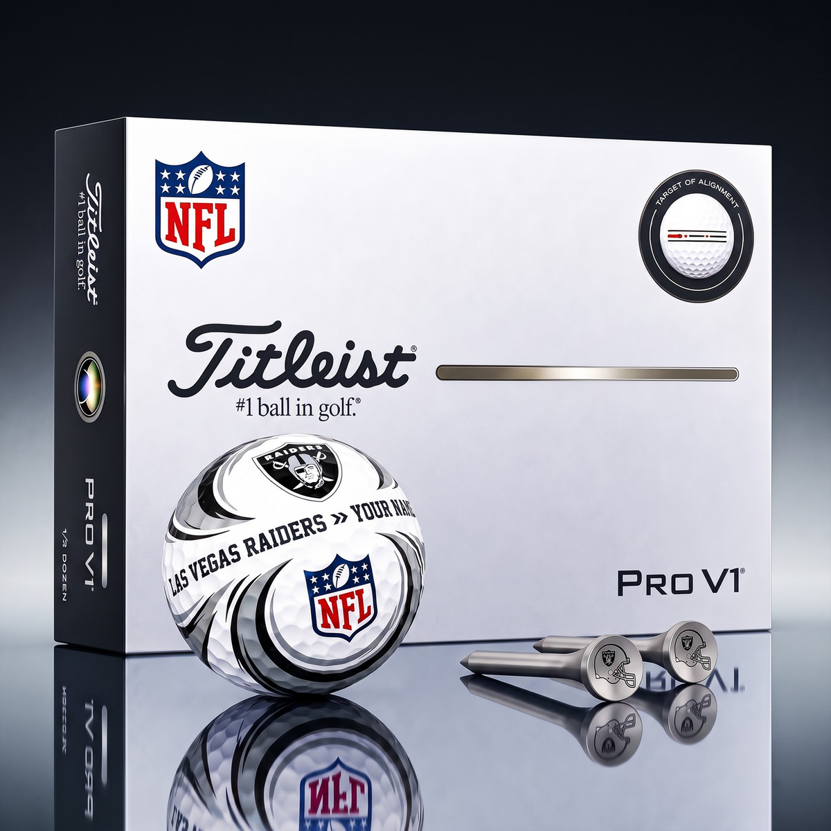 SIGNATURE NFL X LVR DELUXE PERSONALIZED GOLF BALL SET LIMITED EDITION V3
