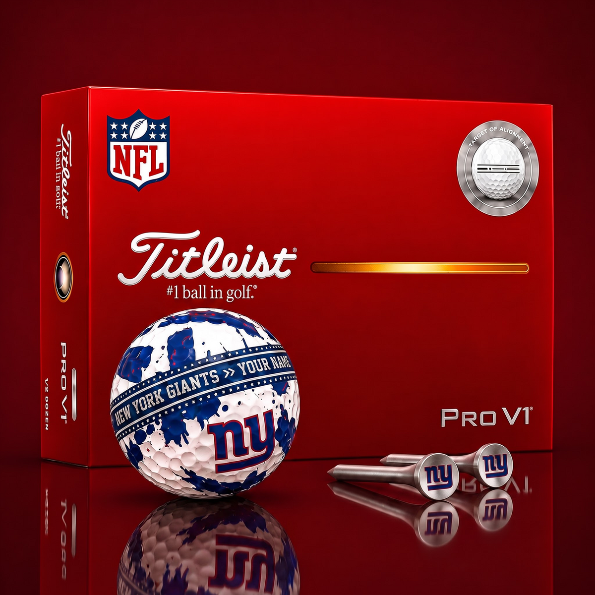 SIGNATURE NFL X NYG DELUXE PERSONALIZED GOLF BALL LIMITED EDITION