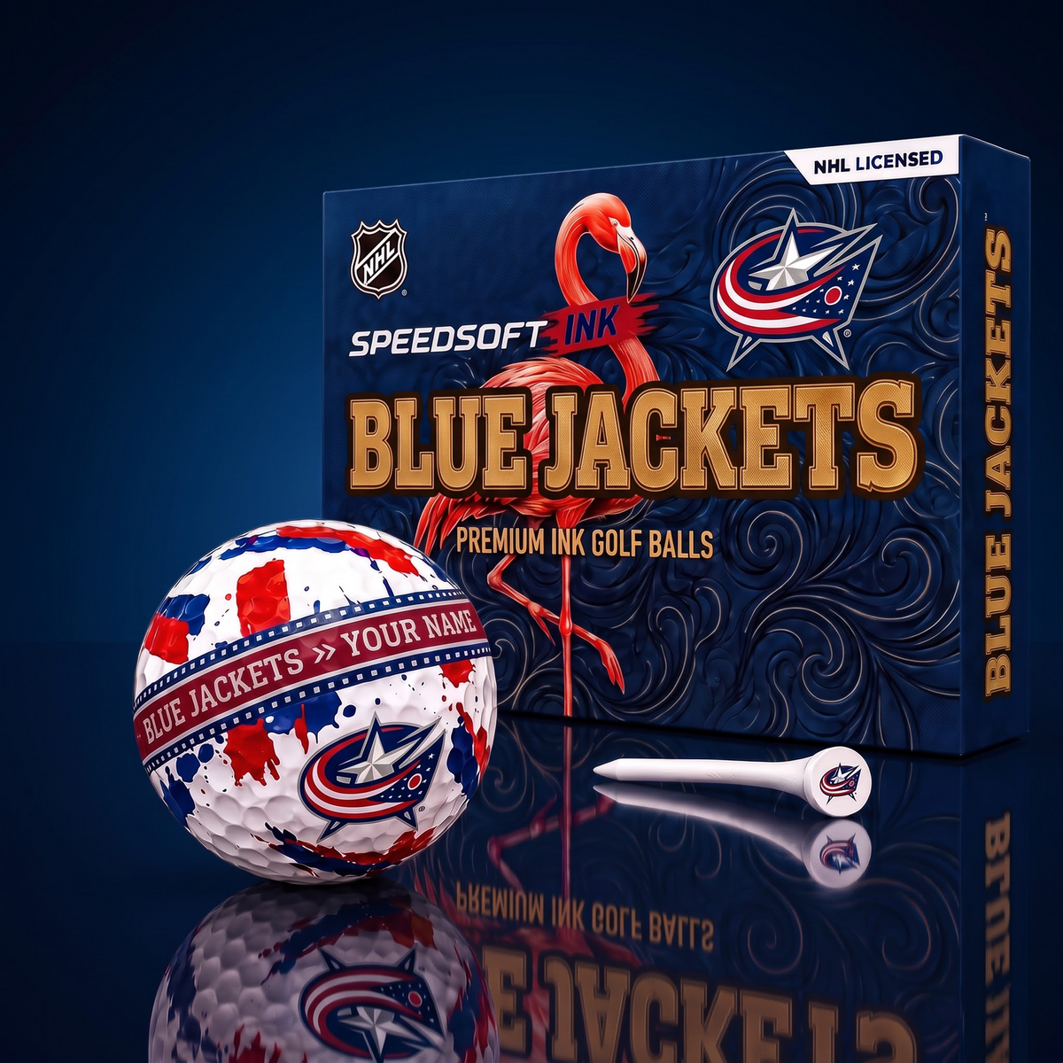 SIGNATURE NHL X CBJ DELUXE PERSONALIZED GOLF BALL SET LIMITED EDITION