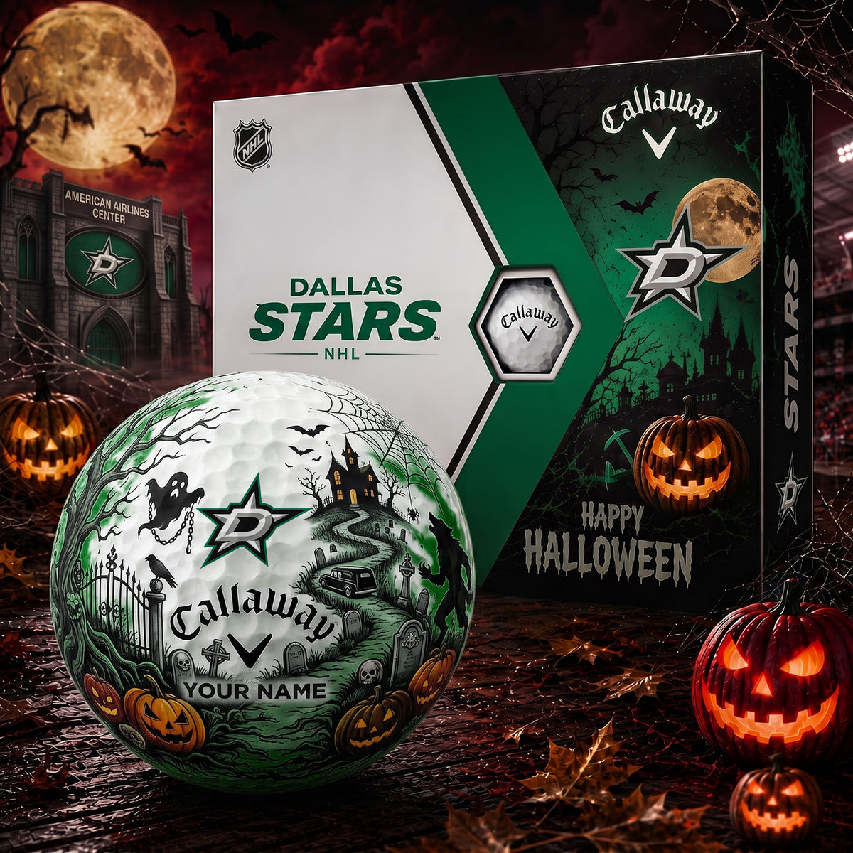 SIGNATURE NHL X DS PERSONALIZED HALLOWEEN HAUNTED GOLF BALL – LIMITED EDITION