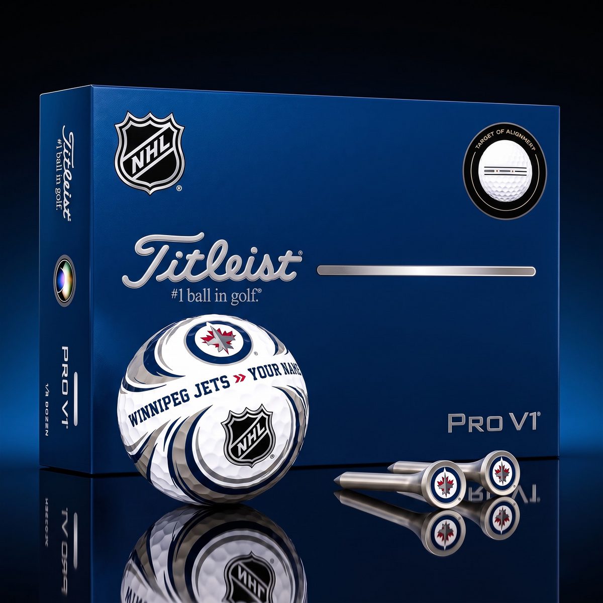 SIGNATURE NHL X WJ DELUXE PERSONALIZED GOLF BALL SET LIMITED EDITION V3
