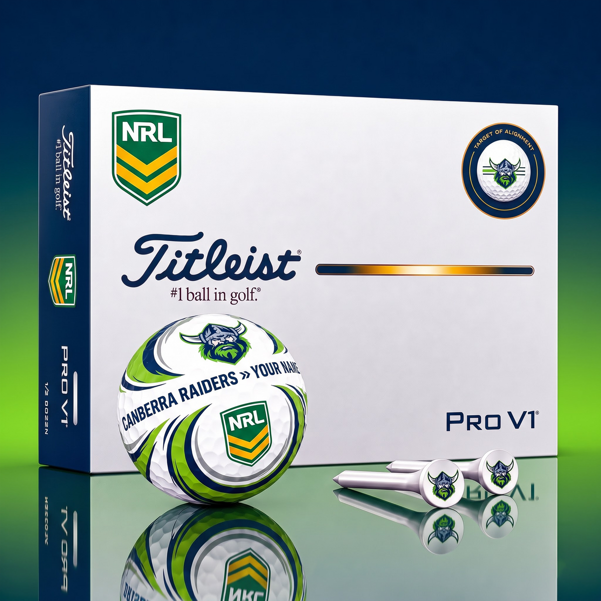 SIGNATURE NRL X CR DELUXE PERSONALIZED GOLF BALL LIMITED EDITION V3