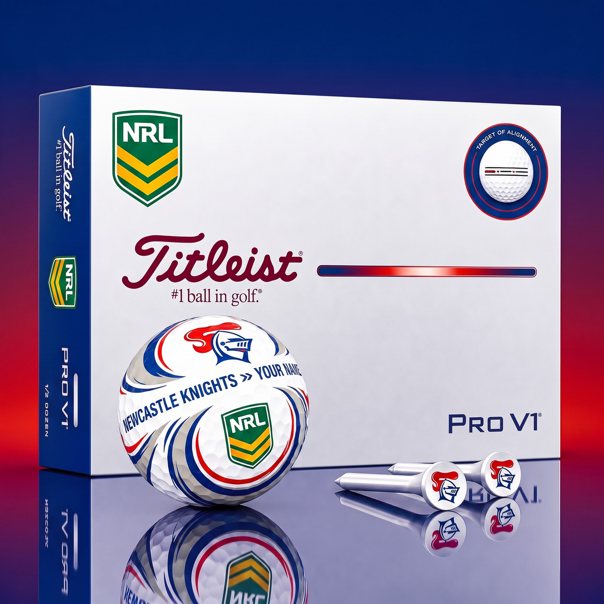 SIGNATURE NRL X NK DELUXE PERSONALIZED GOLF BALL LIMITED EDITION V3