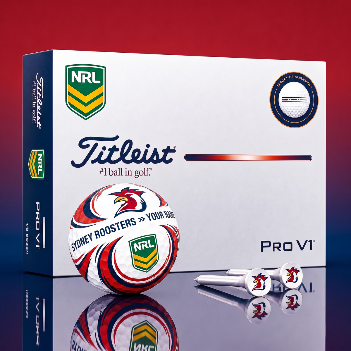 SIGNATURE NRL X SR DELUXE PERSONALIZED GOLF BALL LIMITED EDITION V3