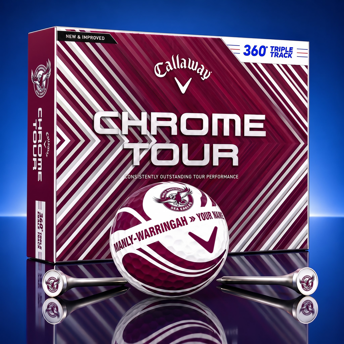 SIGNATURE NRL X MWSE EXCLUSIVE TOURNAMENT PERSONALIZED GOLF BALL V3 COLLECTION NDT VHM 270826