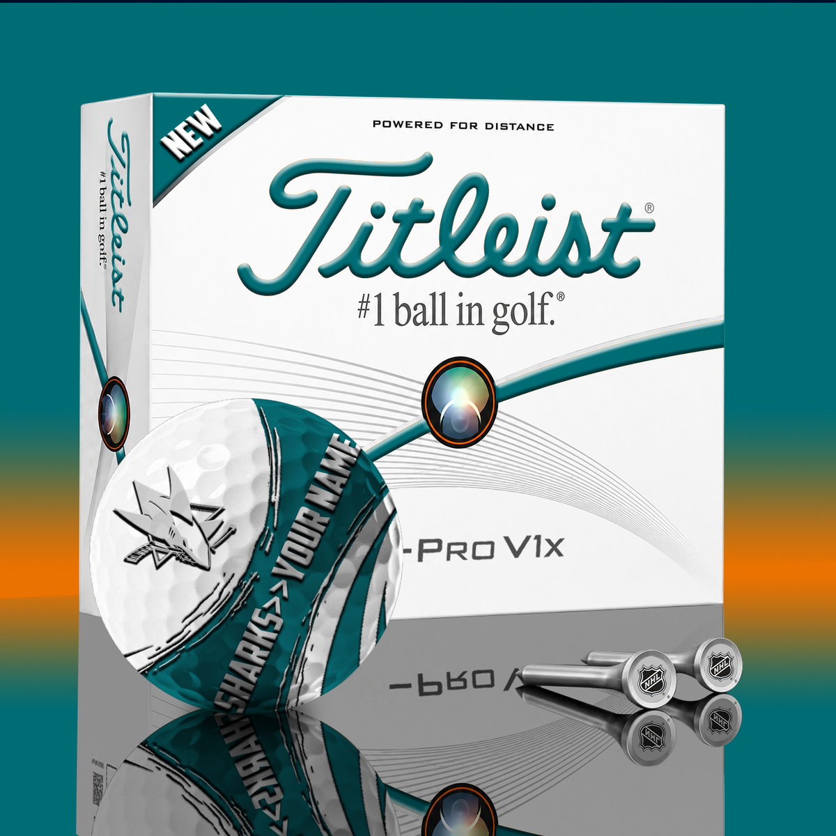 SJS x NHL PERSONALIZED GOLF BALL LIMITED EDITION