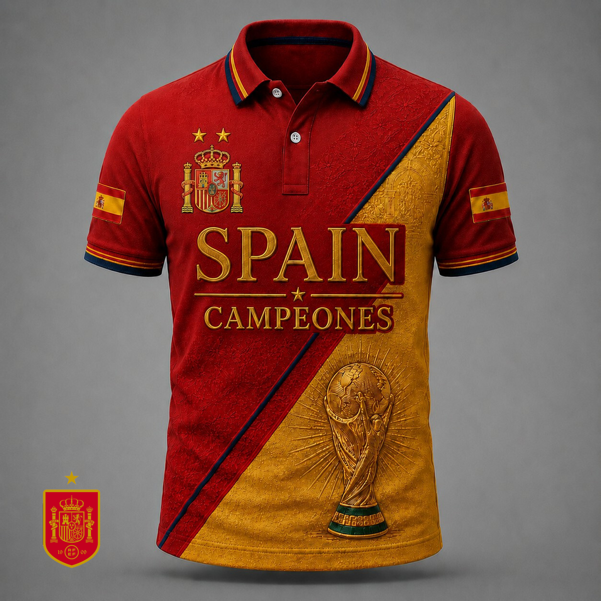Spain National Team 2026 FIFA World Cup Champions 3D Apparel V18
