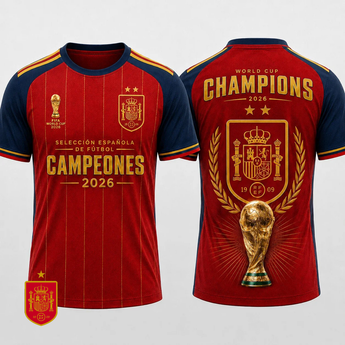 Spain National Team 2026 FIFA World Cup Champions 3D Apparel V19