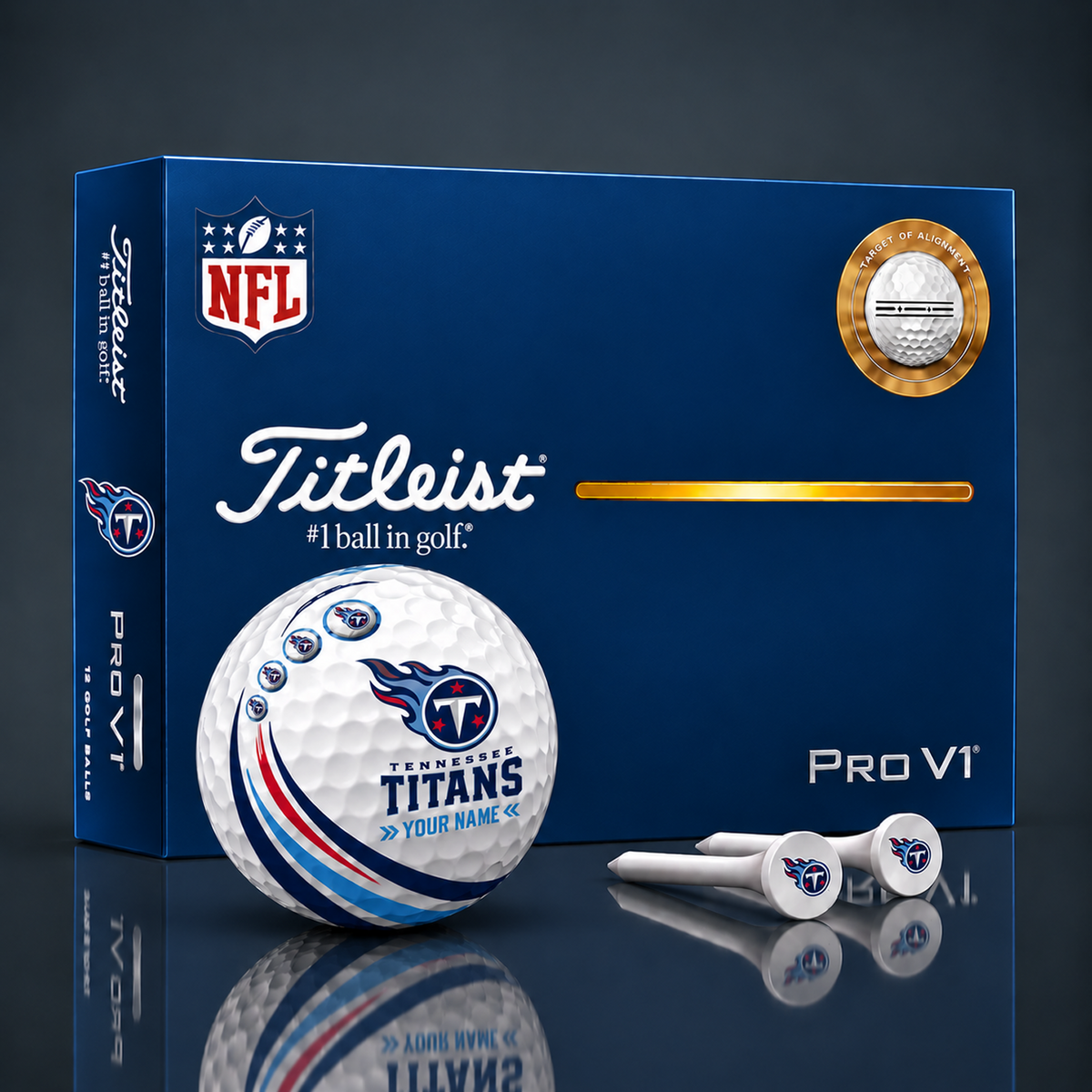 Titleist X Premium NFL TEN PERSONALIZED GOLF BALL LIMITED EDITION V4