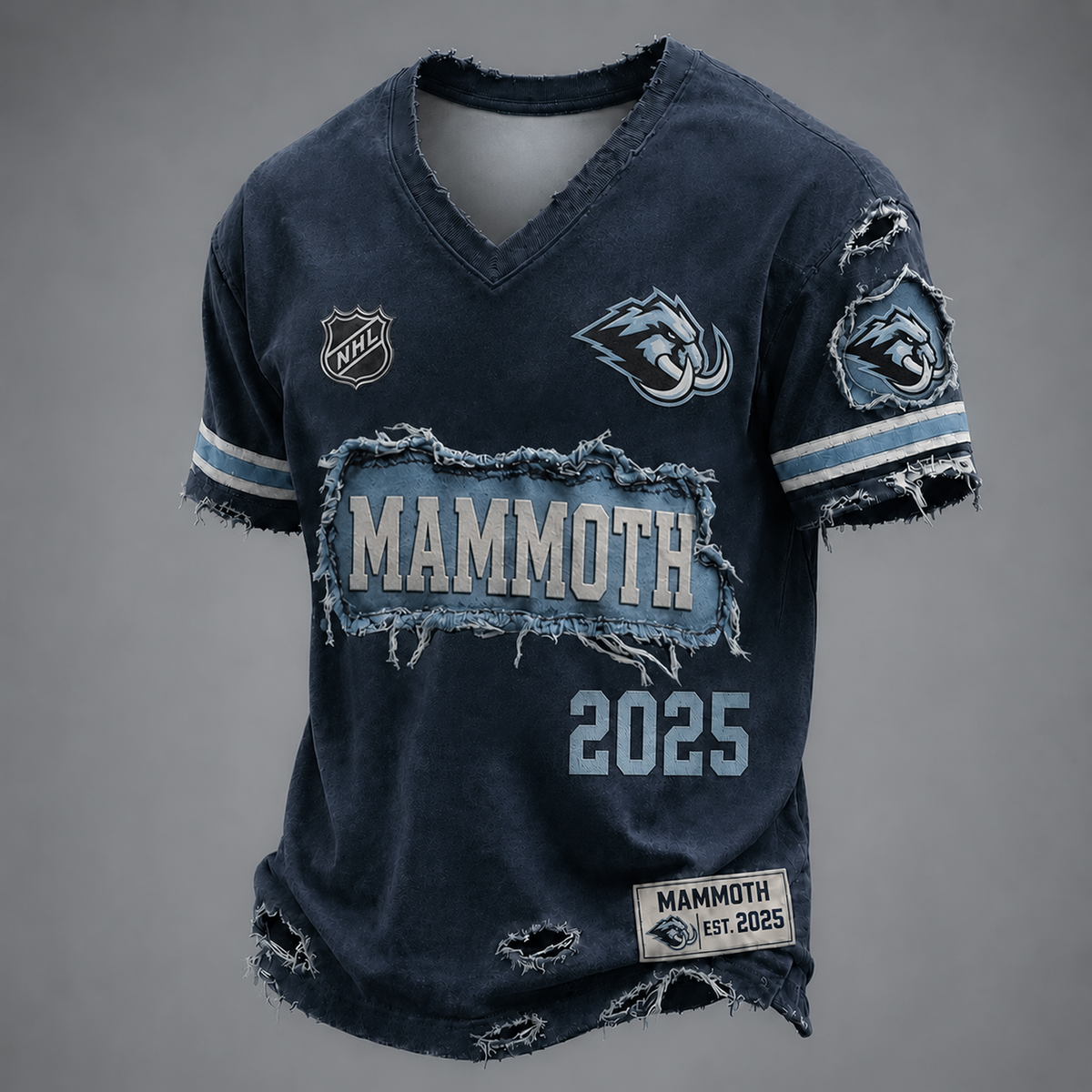UTA x NHL LUXURY V-Neck T-Shirt 2705 DatND DVT