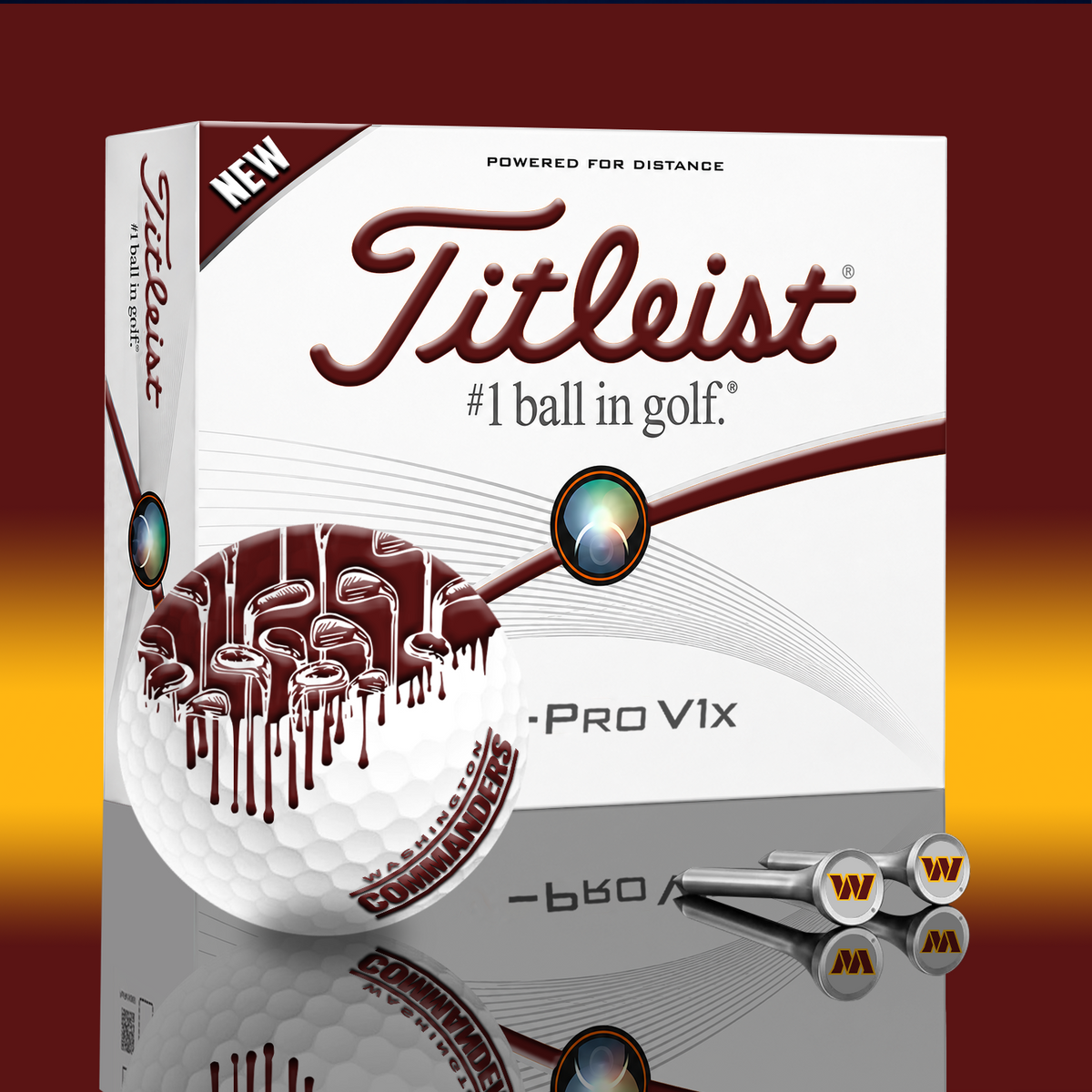 WAS x NFL PERSONALIZED GOLF BALL LIMITED EDITION V2