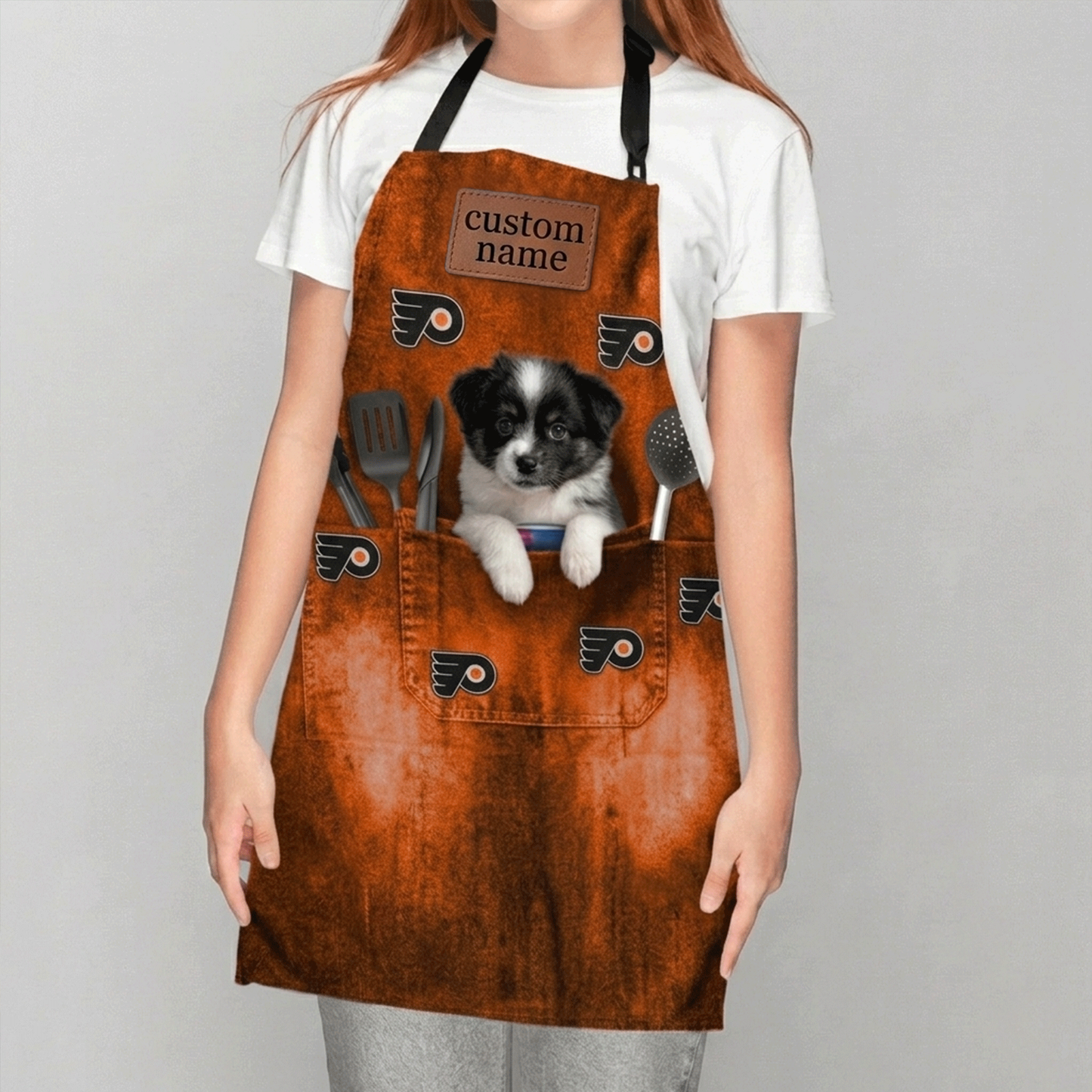 Premium NHL Personalized Dog Apron With Pockets NMD CTKT