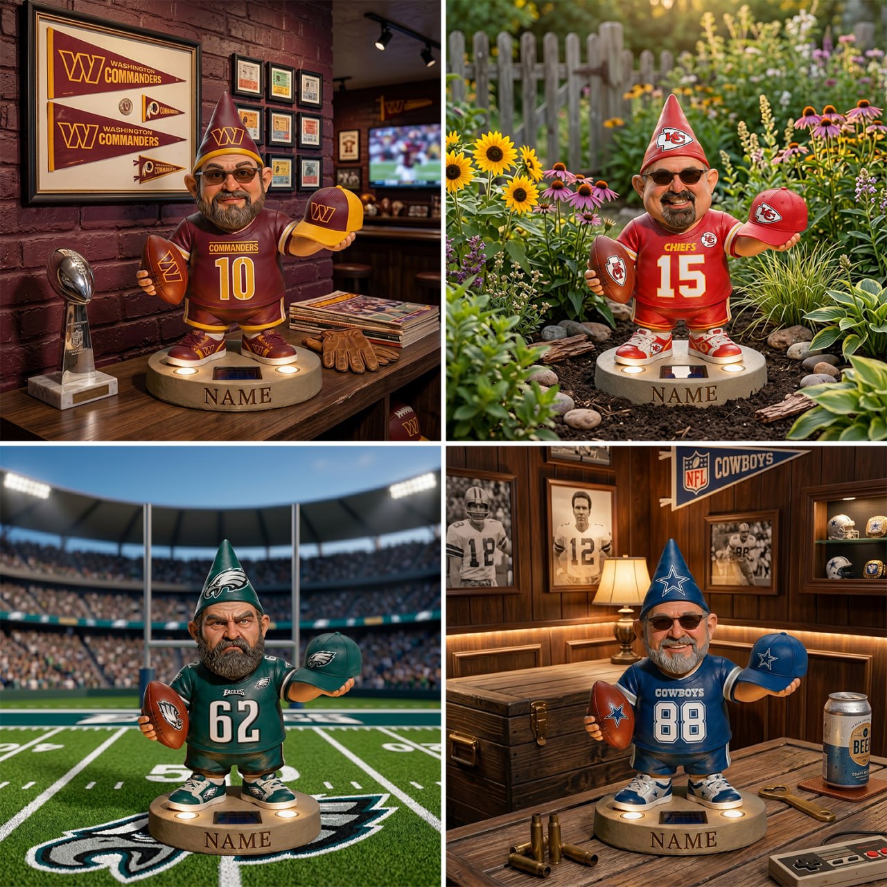 "This is my territory" - Personalized NFL acrylic solar lights 1006 NAK NHT