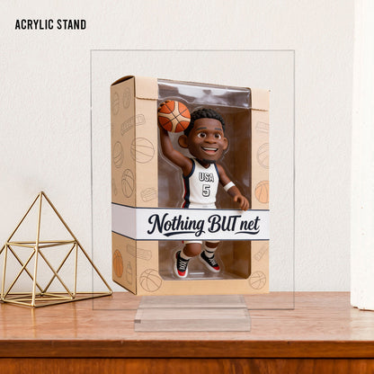 Love Basketball - Personalized Basketball Custom Shaped Acrylic Plaque PTT
