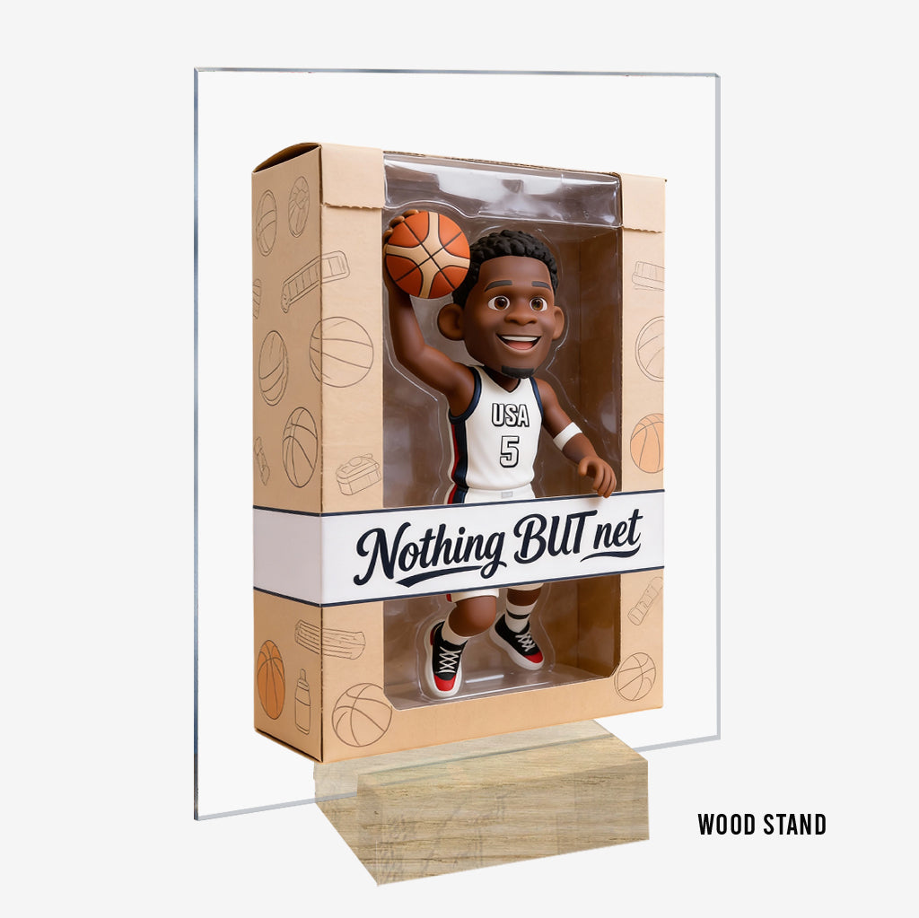 Love Basketball - Personalized Basketball Custom Shaped Acrylic Plaque PTT