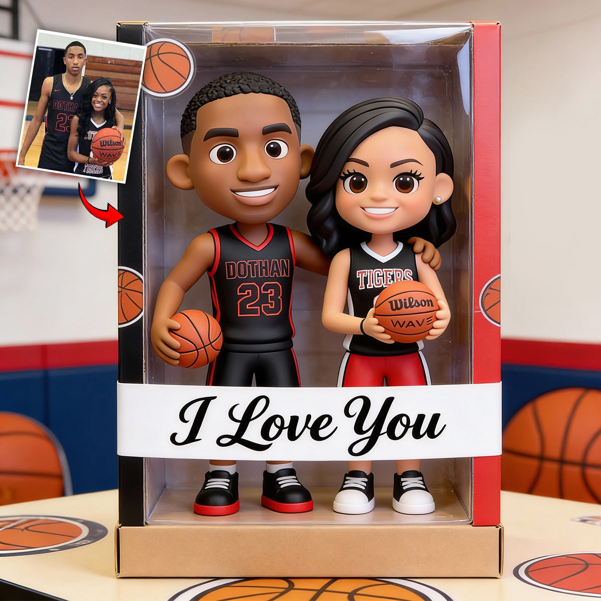 Love Basketball - Personalized Basketball Custom Shaped Acrylic Plaque PTT