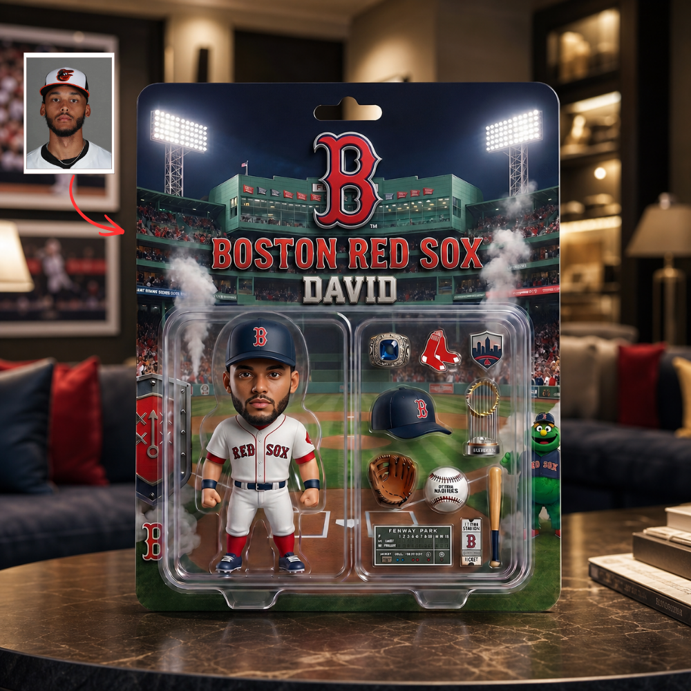 Personalized Baseball Fan Plaque, Custom Photo Sports Collectible Display, Custom Name Baseball Player Figure, Gift For Baseball Lovers And Sports Fans BQH