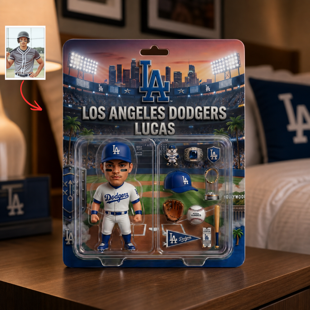 Personalized Baseball Fan Plaque, Custom Photo Sports Collectible Display, Custom Name Baseball Player Figure, Gift For Baseball Lovers And Sports Fans BQH