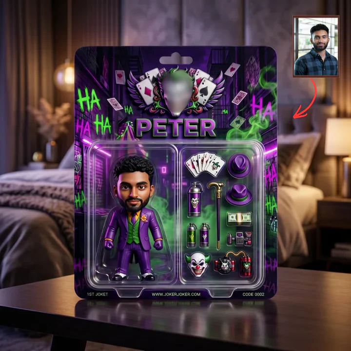 Custom Superhero Action Figure Plaque, Personalized Fan Photo Plaque, Custom Comic Hero Collectible Gift, Personalized Action Figure Display for Fans BQH