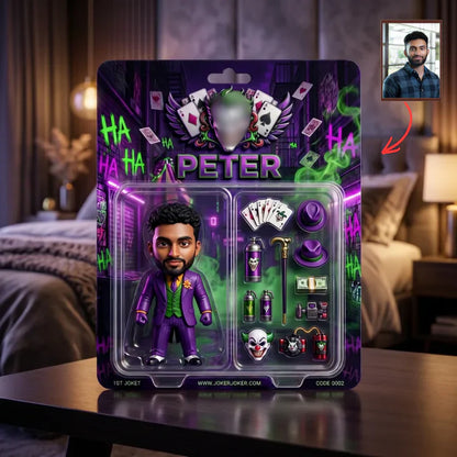 Custom Superhero Action Figure Plaque, Personalized Fan Photo Plaque, Custom Comic Hero Collectible Gift, Personalized Action Figure Display for Fans BQH