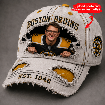 Personalized NHL Sun Hat - Custom Name & Face Gift for Football Fans 0107 NAK NHT